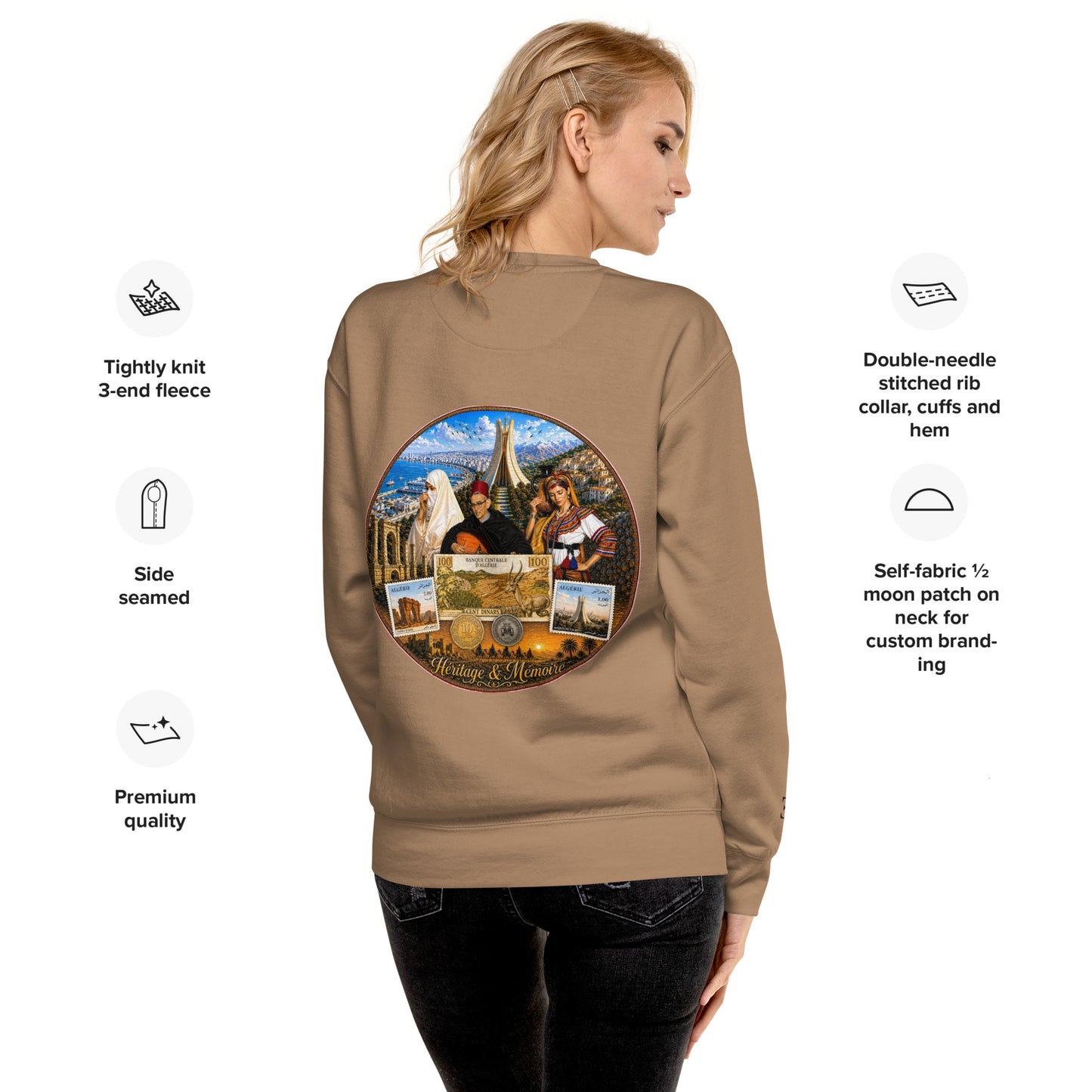 Crewneck Premium DZ Unisexe — KAZIA